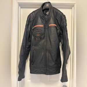Harley-Davidson Black Genuine Leather Riding Jacket